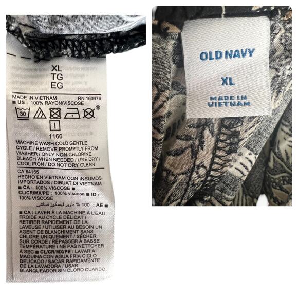 OLD NAVY Elastic Waist Button-Down Midi Skirt Size XL - Picture 4 of 4